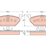 PASTILLA DE FRENO TRW RCPT04370