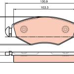 PASTILLA DE FRENO TRW RCPT04780