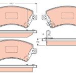 PASTILLA DE FRENO TRW RCPT04890