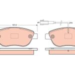 PASTILLA DE FRENO TRW RCPT07740